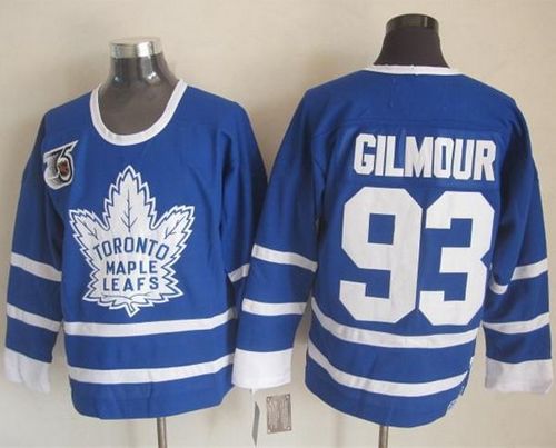Maple Leafs #93 Doug Gilmour Blue 75th CCM Throwback Stitched NHL Jersey Maple Leafs #93 Doug Gilmour Blue 75th CCM Throwback Stitched NHL Jersey
