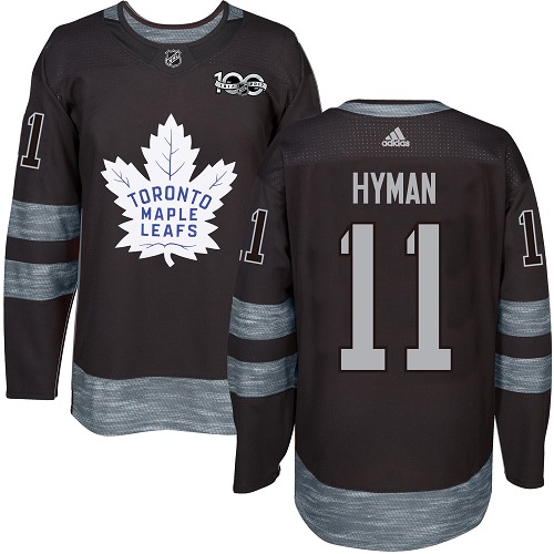 Adidas Maple Leafs #11 Zach Hyman Black 1917-2017 100th Anniversary Stitched NHL Jersey Adidas Maple Leafs #11 Zach Hyman Black 1917-2017 100th Anniversary Stitched NHL Jersey