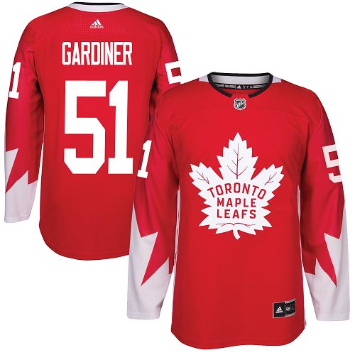 Adidas Maple Leafs #51 Jake Gardiner Red Team Canada Authentic Stitched NHL Jersey Adidas Maple Leafs #51 Jake Gardiner Red Team Canada Authentic Stitched NHL Jersey