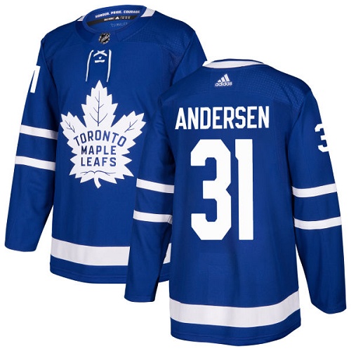 Adidas Maple Leafs #31 Frederik Andersen Blue Home Authentic Stitched NHL Jersey Adidas Maple Leafs #31 Frederik Andersen Blue Home Authentic Stitched NHL Jersey