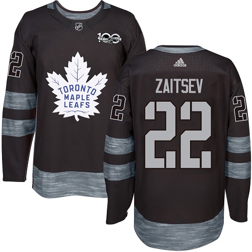 Adidas Maple Leafs #22 Nikita Zaitsev Black 1917-2017 100th Anniversary Stitched NHL Jersey Adidas Maple Leafs #22 Nikita Zaitsev Black 1917-2017 100th Anniversary Stitched NHL Jersey