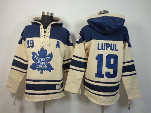 Maple Leafs #19 Joffrey Lupul Cream Sawyer Hooded Sweatshirt Stitched NHL Jersey Maple Leafs #19 Joffrey Lupul Cream Sawyer Hooded Sweatshirt Stitched NHL Jersey