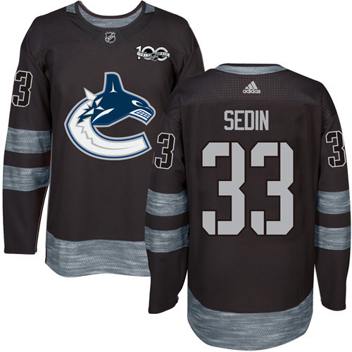 Adidas Canucks #33 Henrik Sedin Black 1917-2017 100th Anniversary Stitched NHL Jersey Adidas Canucks #33 Henrik Sedin Black 1917-2017 100th Anniversary Stitched NHL Jersey
