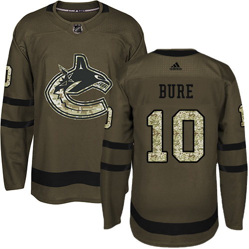 Adidas Canucks #10 Pavel Bure Green Salute to Service Stitched NHL Jersey Adidas Canucks #10 Pavel Bure Green Salute to Service Stitched NHL Jersey