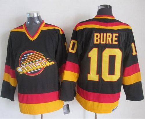 Canucks #10 Pavel Bure Black/Gold CCM Throwback Stitched NHL Jersey Canucks #10 Pavel Bure Black/Gold CCM Throwback Stitched NHL Jersey
