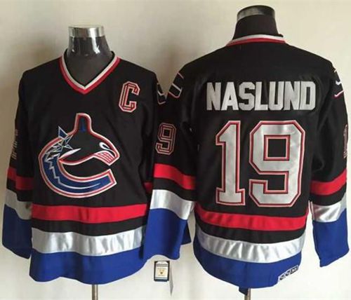 Canucks #19 Markus Naslund Black/Blue CCM Throwback Stitched NHL Jersey Canucks #19 Markus Naslund Black/Blue CCM Throwback Stitched NHL Jersey