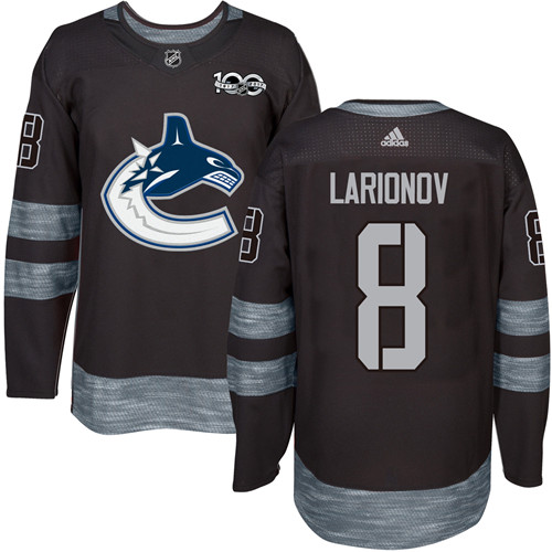Adidas Canucks #8 Igor Larionov Black 1917-2017 100th Anniversary Stitched NHL Jersey Adidas Canucks #8 Igor Larionov Black 1917-2017 100th Anniversary Stitched NHL Jersey