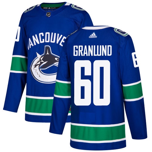 Adidas Canucks #60 Markus Granlund Blue Home Authentic Stitched NHL Jersey Adidas Canucks #60 Markus Granlund Blue Home Authentic Stitched NHL Jersey