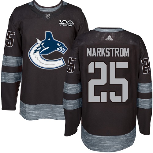 Adidas Canucks #25 Jacob Markstrom Black 1917-2017 100th Anniversary Stitched NHL Jersey Adidas Canucks #25 Jacob Markstrom Black 1917-2017 100th Anniversary Stitched NHL Jersey