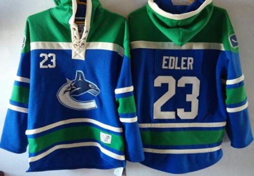 Canucks #23 Alexander Edler Blue Sawyer Hooded Sweatshirt Stitched NHL Jersey Canucks #23 Alexander Edler Blue Sawyer Hooded Sweatshirt Stitched NHL Jersey
