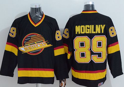 Canucks #89 Alexander Mogilny Stitched Black CCM Throwback NHL Jersey Canucks #89 Alexander Mogilny Stitched Black CCM Throwback NHL Jersey