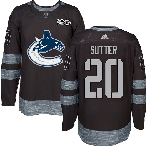 Adidas Canucks #20 Brandon Sutter Black 1917-2017 100th Anniversary Stitched NHL Jersey Adidas Canucks #20 Brandon Sutter Black 1917-2017 100th Anniversary Stitched NHL Jersey