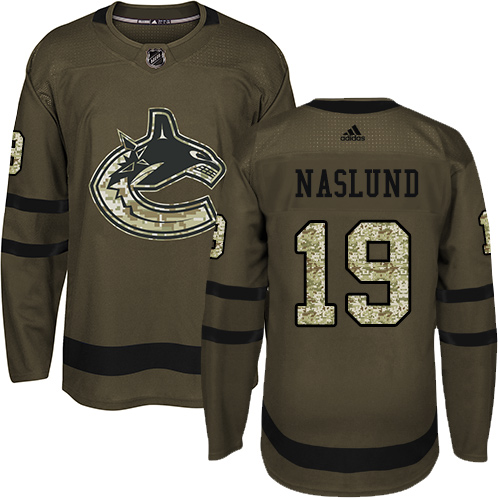 Adidas Canucks #19 Markus Naslund Green Salute to Service Stitched NHL Jersey Adidas Canucks #19 Markus Naslund Green Salute to Service Stitched NHL Jersey