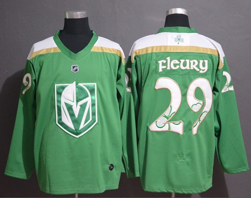 Adidas Golden Knights #29 Marc-Andre Fleury Green Authentic 2019 St. Patrick's Day Stitched NHL Jersey Adidas Golden Knights #29 Marc-Andre Fleury Green Authentic 2019 St. Patrick's Day Stitched NHL Jersey