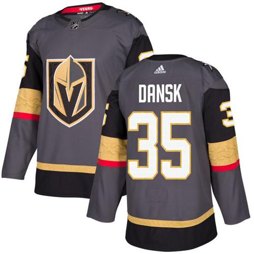 Adidas Golden Knights #35 Oscar Dansk Grey Home Authentic Stitched NHL Jersey Adidas Golden Knights #35 Oscar Dansk Grey Home Authentic Stitched NHL Jersey