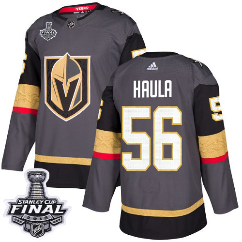 Adidas Golden Knights #56 Erik Haula Grey Home Authentic 2018 Stanley Cup Final Stitched NHL Jersey Adidas Golden Knights #56 Erik Haula Grey Home Authentic 2018 Stanley Cup Final Stitched NHL Jersey