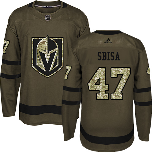 Adidas Golden Knights #47 Luca Sbisa Green Salute to Service Stitched NHL Jersey Adidas Golden Knights #47 Luca Sbisa Green Salute to Service Stitched NHL Jersey