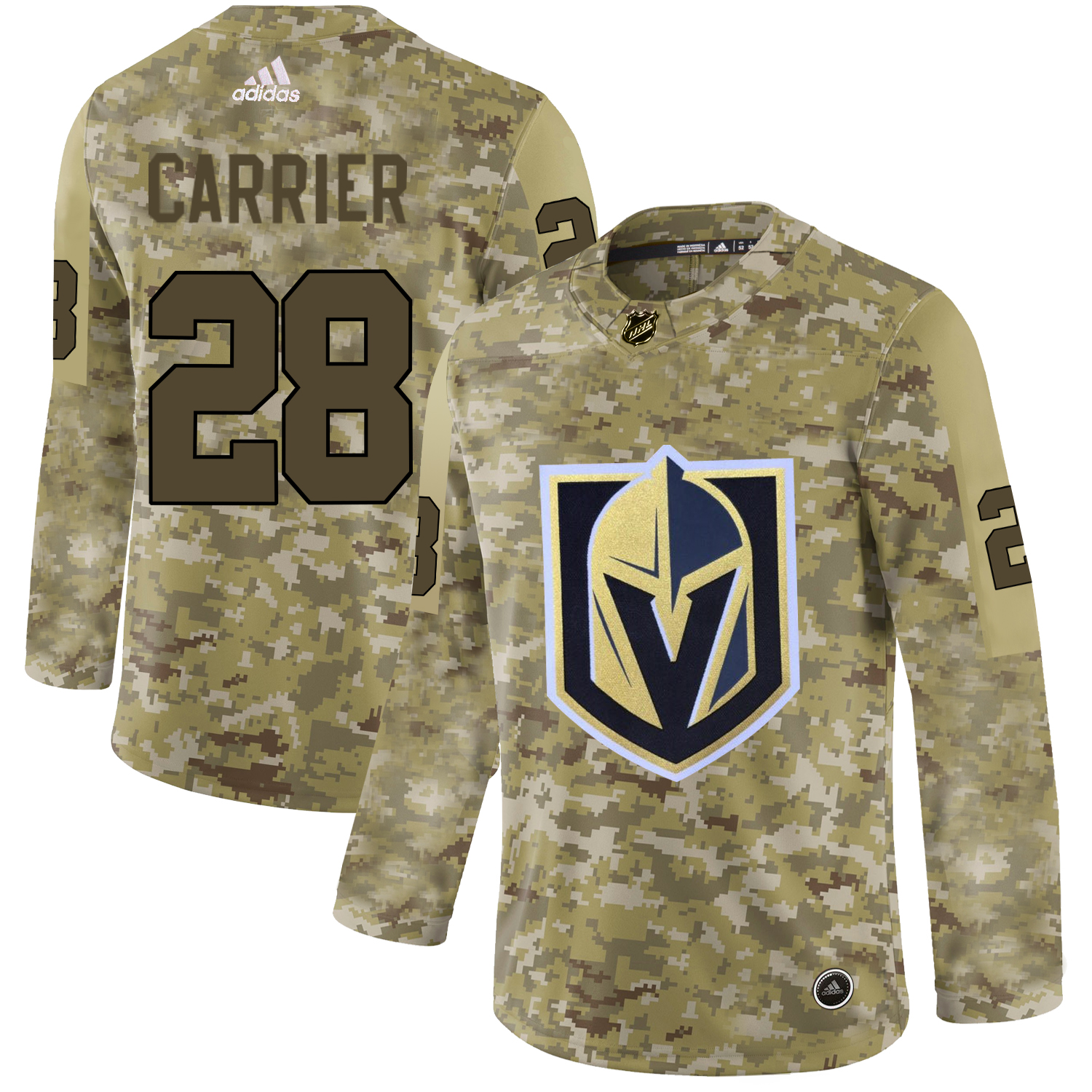 Adidas Golden Knights #28 William Carrier Camo Authentic Stitched NHL Jersey Adidas Golden Knights #28 William Carrier Camo Authentic Stitched NHL Jersey