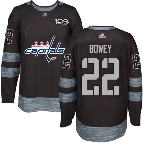 Adidas Capitals #22 Madison Bowey Black 1917-2017 100th Anniversary Stitched NHL Jersey Adidas Capitals #22 Madison Bowey Black 1917-2017 100th Anniversary Stitched NHL Jersey