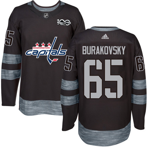 Adidas Capitals #65 Andre Burakovsky Black 1917-2017 100th Anniversary Stitched NHL Jersey Adidas Capitals #65 Andre Burakovsky Black 1917-2017 100th Anniversary Stitched NHL Jersey