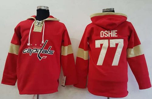 Capitals #77 T.J Oshie Red Pullover Hoodie Stitched NHL Jersey Capitals #77 T.J Oshie Red Pullover Hoodie Stitched NHL Jersey