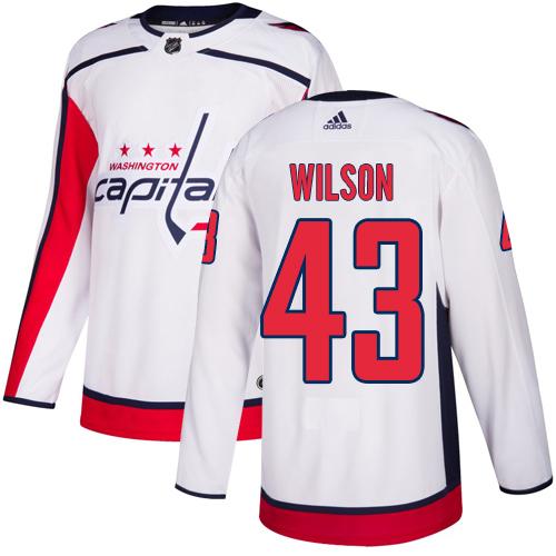 Adidas Capitals #43 Tom Wilson White Road Authentic Stitched NHL Jersey Adidas Capitals #43 Tom Wilson White Road Authentic Stitched NHL Jersey