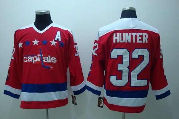 Capitals #32 Hunter Stitched CCM Throwback Red NHL Jersey Capitals #32 Hunter Stitched CCM Throwback Red NHL Jersey