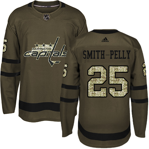 Adidas Capitals #25 Devante Smith-Pelly Green Salute to Service Stitched NHL Jersey Adidas Capitals #25 Devante Smith-Pelly Green Salute to Service Stitched NHL Jersey