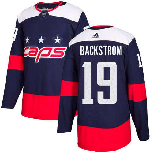 Adidas Capitals #19 Nicklas Backstrom Navy Authentic 2018 Stadium Series Stitched NHL Jersey Adidas Capitals #19 Nicklas Backstrom Navy Authentic 2018 Stadium Series Stitched NHL Jersey