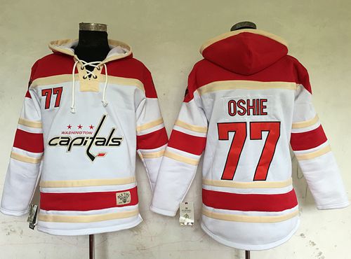 Capitals #77 T.J Oshie White Sawyer Hooded Sweatshirt Stitched NHL Jersey Capitals #77 T.J Oshie White Sawyer Hooded Sweatshirt Stitched NHL Jersey