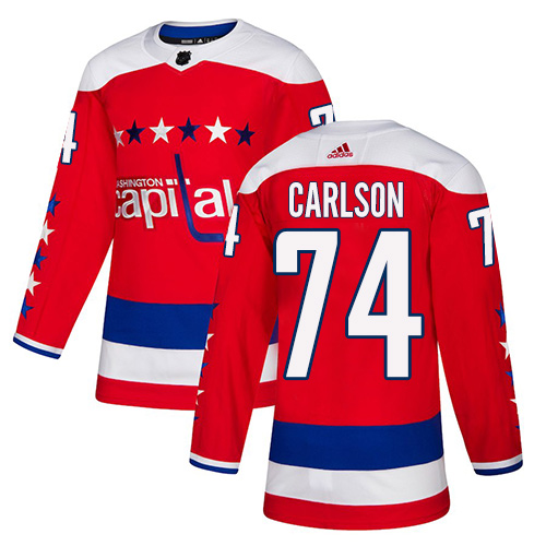 Adidas Capitals #74 John Carlson Red Alternate Authentic Stitched NHL Jersey Adidas Capitals #74 John Carlson Red Alternate Authentic Stitched NHL Jersey