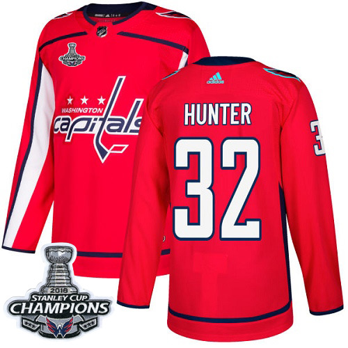 Adidas Capitals #32 Dale Hunter Red Home Authentic Stanley Cup Final Champions Stitched NHL Jersey Adidas Capitals #32 Dale Hunter Red Home Authentic Stanley Cup Final Champions Stitched NHL Jersey