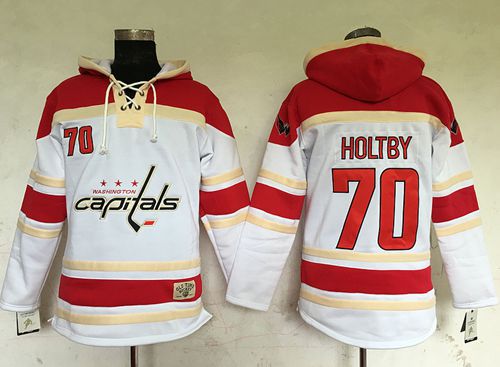 Capitals #70 Braden Holtby White Sawyer Hooded Sweatshirt Stitched NHL Jersey Capitals #70 Braden Holtby White Sawyer Hooded Sweatshirt Stitched NHL Jersey