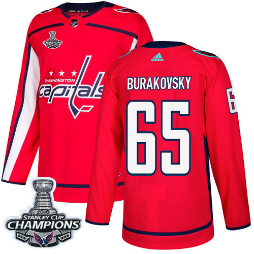 Adidas Capitals #65 Andre Burakovsky Red Home Authentic Stanley Cup Final Champions Stitched NHL Jersey Adidas Capitals #65 Andre Burakovsky Red Home Authentic Stanley Cup Final Champions Stitched NHL Jersey