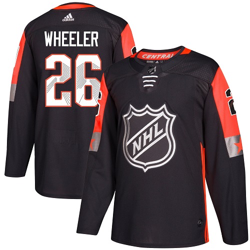 Adidas Jets #26 Blake Wheeler Black 2018 All-Star Central Division Authentic Stitched NHL Jersey Adidas Jets #26 Blake Wheeler Black 2018 All-Star Central Division Authentic Stitched NHL Jersey