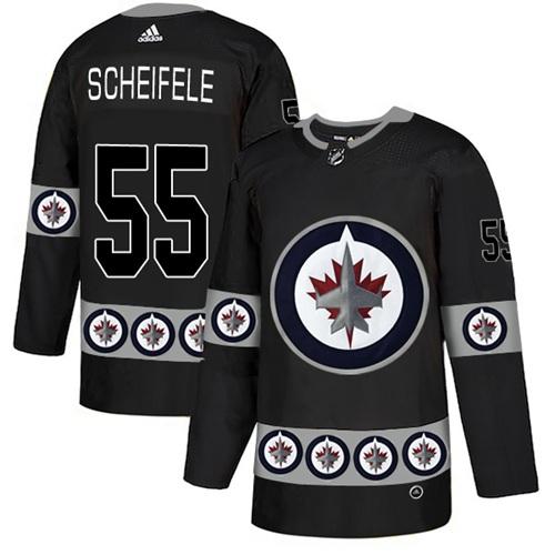Adidas Jets #55 Mark Scheifele Black Authentic Team Logo Fashion Stitched NHL Jersey Adidas Jets #55 Mark Scheifele Black Authentic Team Logo Fashion Stitched NHL Jersey