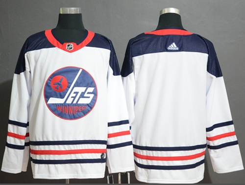 Adidas Jets Blank White Authentic Heritage Stitched NHL Jersey Adidas Jets Blank White Authentic Heritage Stitched NHL Jersey