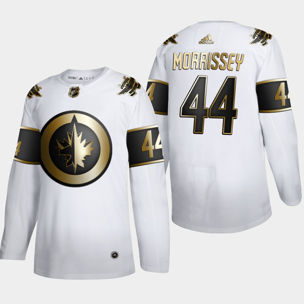 Winnipeg Jets #44 Josh Morrissey Men's Adidas White Golden Edition Limited Stitched NHL Jersey Winnipeg Jets #44 Josh Morrissey Men's Adidas White Golden Edition Limited Stitched NHL Jersey