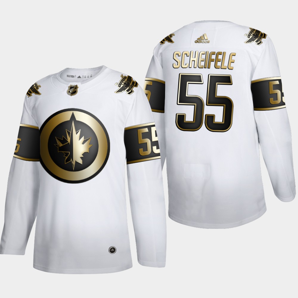 Winnipeg Jets #55 Mark Scheifele Men's Adidas White Golden Edition Limited Stitched NHL Jersey Winnipeg Jets #55 Mark Scheifele Men's Adidas White Golden Edition Limited Stitched NHL Jersey