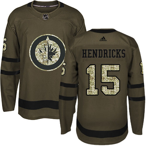 Adidas Jets #15 Matt Hendricks Green Salute To Service Stitched NHL Jersey Adidas Jets #15 Matt Hendricks Green Salute To Service Stitched NHL Jersey