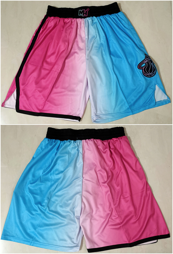 Men's Miami Heat Blue/Pink Shorts (Run Small) Men's Miami Heat Blue/Pink Shorts (Run Small)