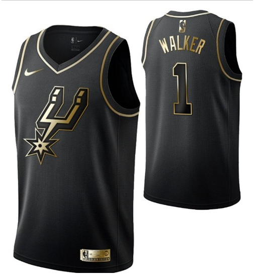 Men's San Antonio Spurs Custom Black Golden NBA Edition Swingman Stitched Jersey Men's San Antonio Spurs Custom Black Golden NBA Edition Swingman Stitched Jersey
