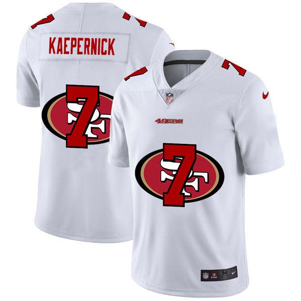 Men's San Francisco 49ers #7 Colin Kaepernick White NFL Stitched Jersey Men's San Francisco 49ers #7 Colin Kaepernick White NFL Stitched Jersey