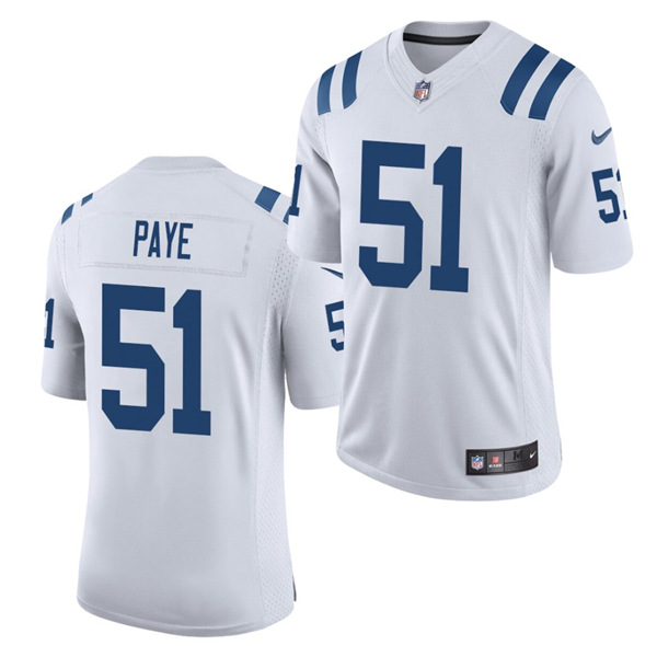 Men's Indianapolis Colts #51 Kwity Paye White NFL 2021 Draft Vapor Untouchable Limited Stitched Jersey Men's Indianapolis Colts #51 Kwity Paye White NFL 2021 Draft Vapor Untouchable Limited Stitched Jersey