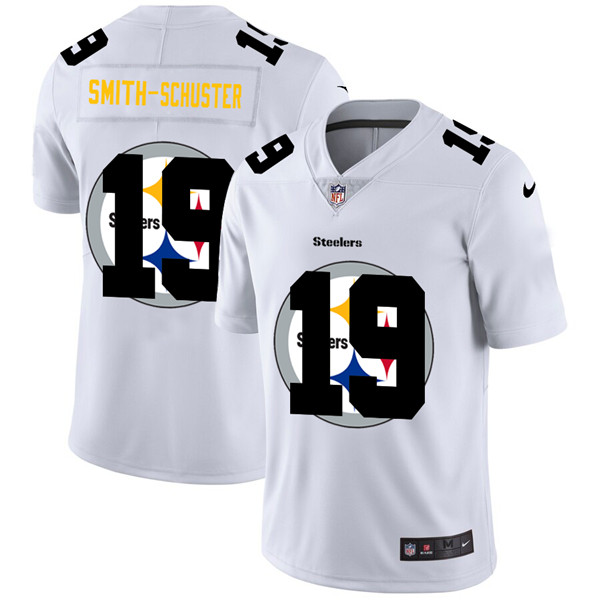 Men's Pittsburgh Steelers #19 JuJu Smith-Schuster White NFL Stitched Jersey Men's Pittsburgh Steelers #19 JuJu Smith-Schuster White NFL Stitched Jersey