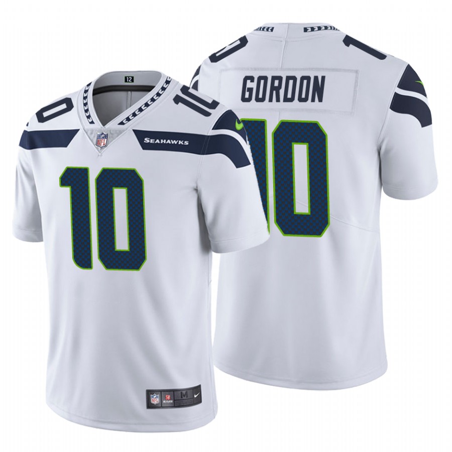 Men's Seattle Seahawks #10 Josh Gordon White NFL Vapor Untouchable Limited Stitched Jersey Men's Seattle Seahawks #10 Josh Gordon White NFL Vapor Untouchable Limited Stitched Jersey