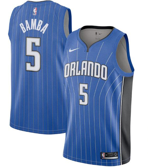 Men's Orlando Magic #5 Mohamed Bamba Royal NBA Swingman Jersey Men's Orlando Magic #5 Mohamed Bamba Royal NBA Swingman Jersey