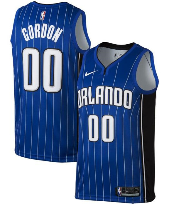Men's Orlando Magic Royal #00 Aaron Gordon Icon Edition Stitched Swingman Jersey
