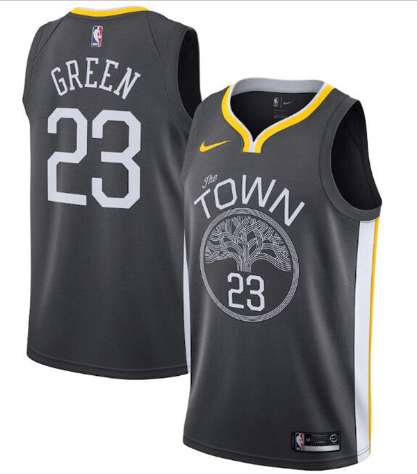 Men's Golden State Warriors #23 Draymond Green Black NBA Statement Edition Swingman Stitched Jersey Men's Golden State Warriors #23 Draymond Green Black NBA Statement Edition Swingman Stitched Jersey