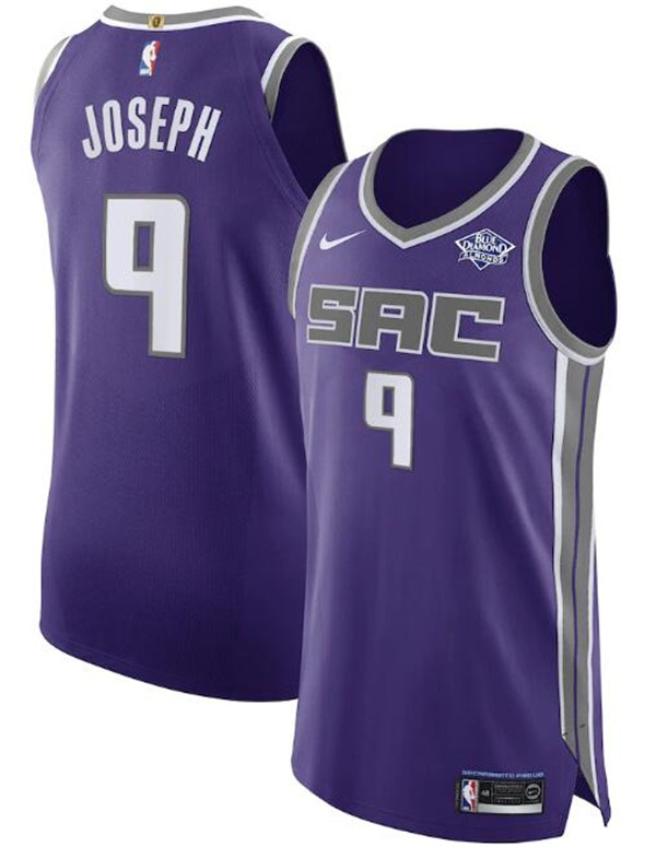 Men's Sacramento Kings #9 Cory Joseph Purple NBA Icon Edition Stitched Jersey Men's Sacramento Kings #9 Cory Joseph Purple NBA Icon Edition Stitched Jersey